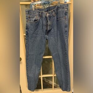 Levi's 505 Classic Straight Blue Jeans for Men